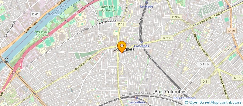 localisation de l'entreprise BONIN DOMINIQUE ET LAETITIA  COLOMBES