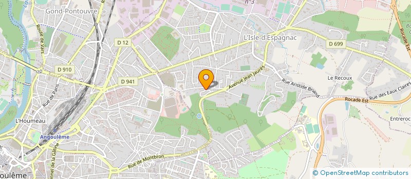 localisation de l'entreprise BONINE MORGAN PEINTURE-BMP  L'ISLE-D'ESPAGNAC