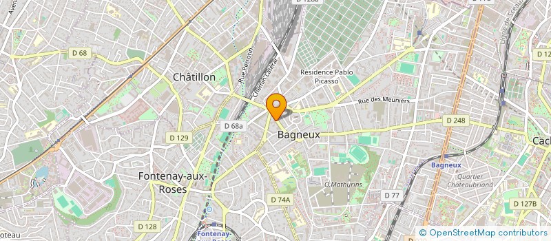 localisation de l'entreprise BONING  BAGNEUX