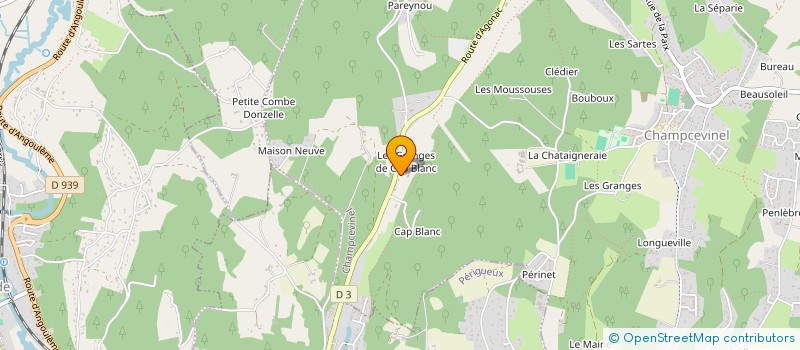 localisation de l'entreprise BONIS ENR'GIES  CHAMPCEVINEL