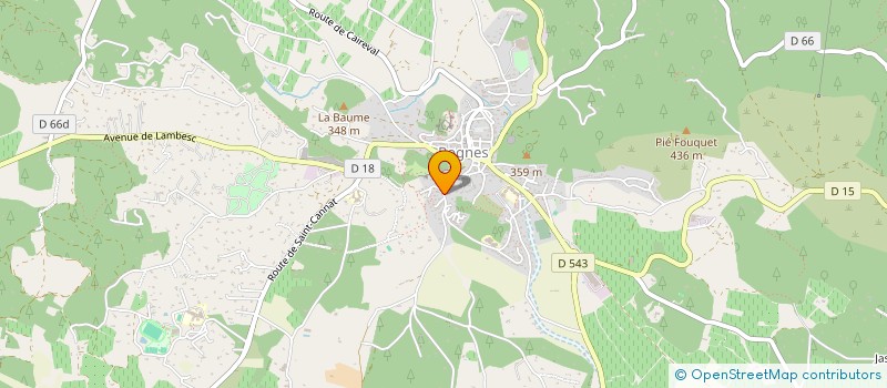 localisation de l'entreprise BONISSON  ROGNES