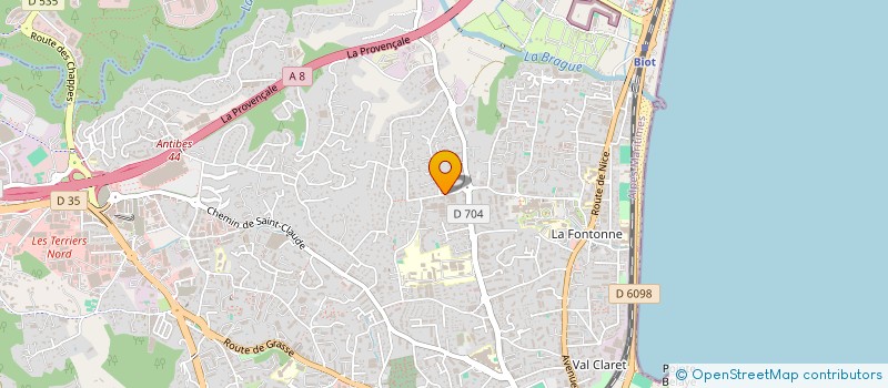 localisation de l'entreprise BONITA à ANTIBES