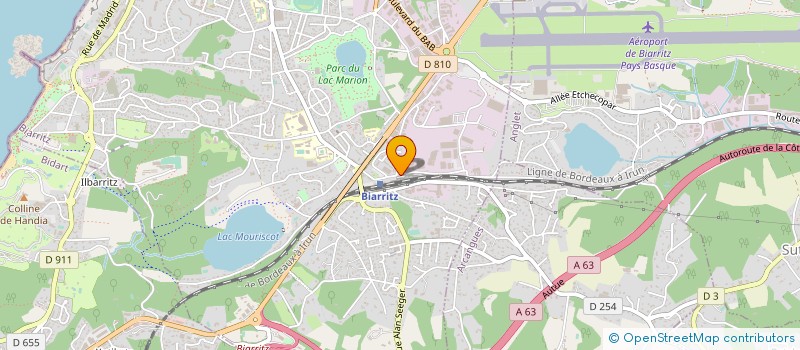 localisation de l'entreprise BONJEAN à BIARRITZ