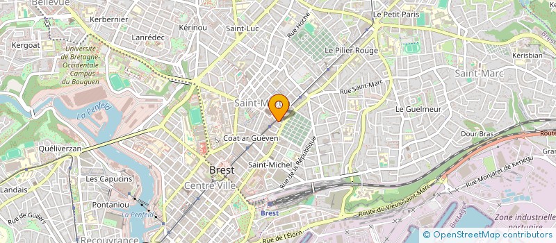 localisation de l'entreprise BONJOUR  BREST