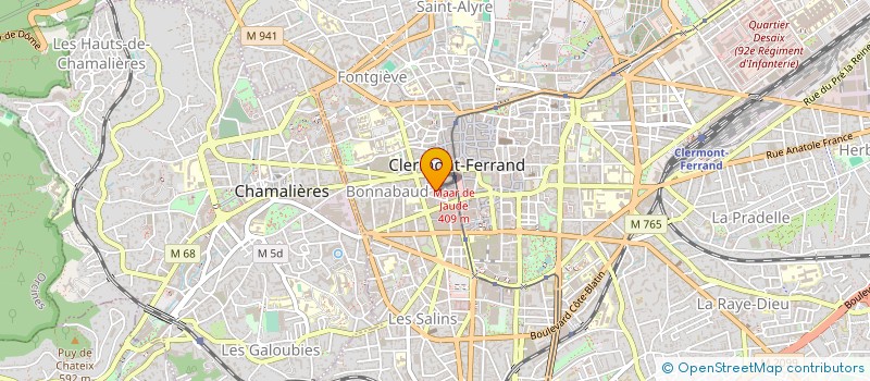 localisation de l'entreprise BONJOUR AUDITION  CLERMONT-FERRAND