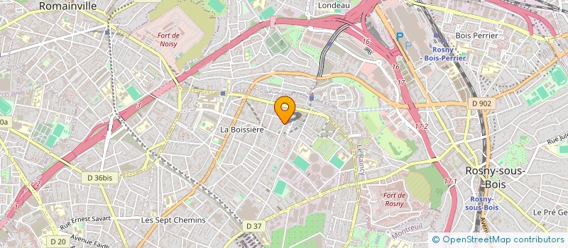 localisation de l'entreprise BONJOUR BONSOIR PRODUCTION  MONTREUIL