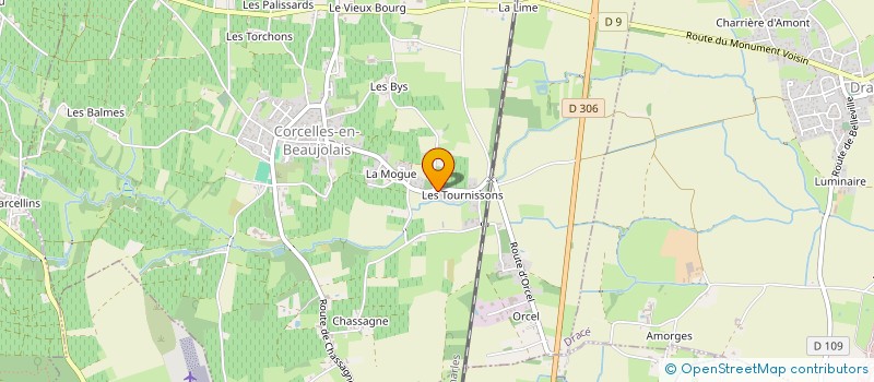 localisation de l'entreprise BONJOUR CHEZ TOIT  CORCELLES-EN-BEAUJOLAIS