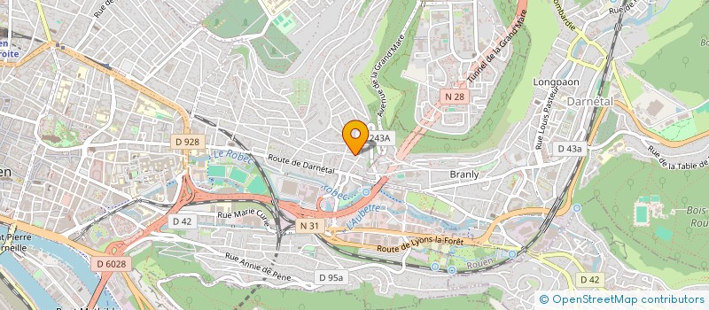 localisation de l'entreprise BONJOUR ENERGIES à ROUEN