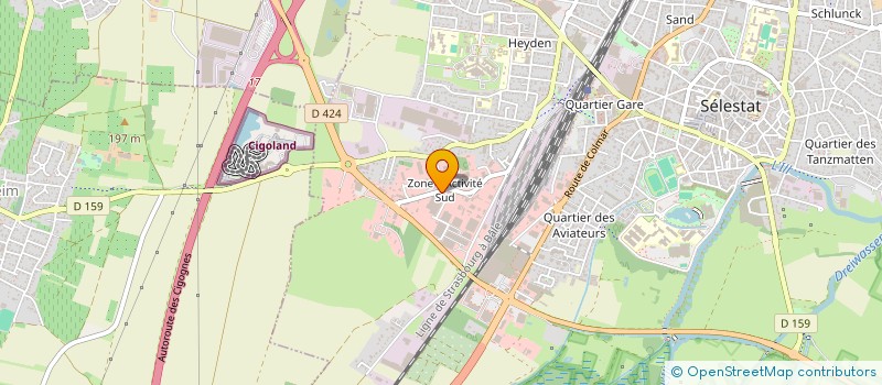 localisation de l'entreprise BONJOUR.FUN  SELESTAT