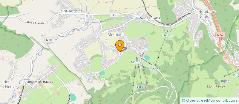 localisation de l'entreprise BONJOUR IMMOBILIER  METABIEF