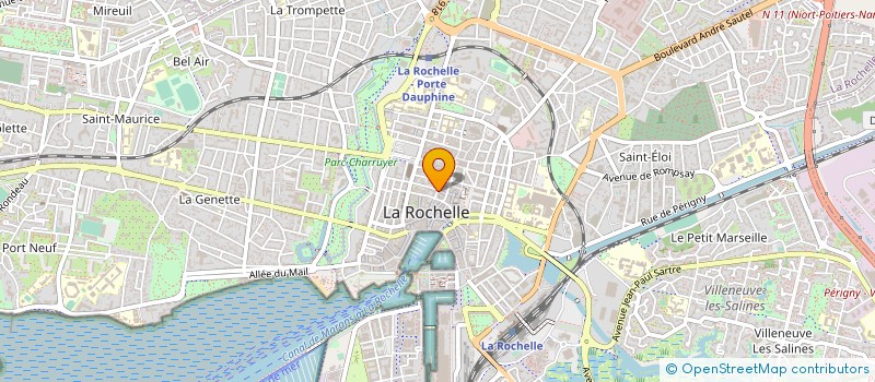 localisation de l'entreprise BONJOUR INSTITUT à LA ROCHELLE