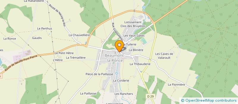 localisation de l'entreprise BONJOUR LA RECRE  BEAUMONT-LOUESTAULT