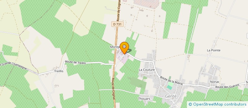 localisation de l'entreprise BONJOUR LE BON  GENTE