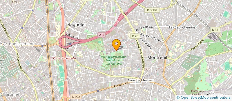 localisation de l'entreprise BONJR  MONTREUIL