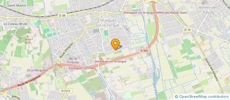 localisation de l'entreprise BONLESI  ENTRAIGUES-SUR-LA-SORGUE