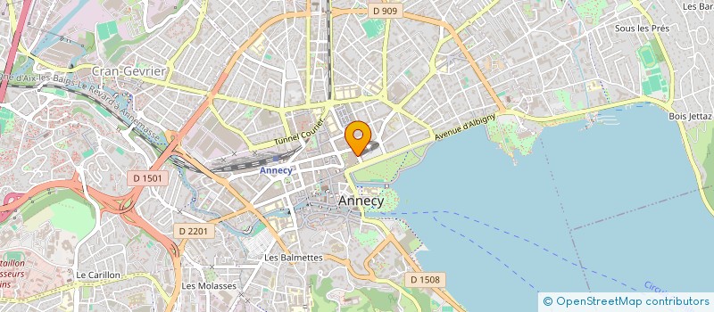 localisation de l'entreprise BONLIEU VOYAGES à ANNECY