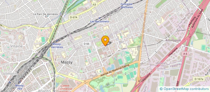 localisation de l'entreprise BONNAFFAIR à MASSY