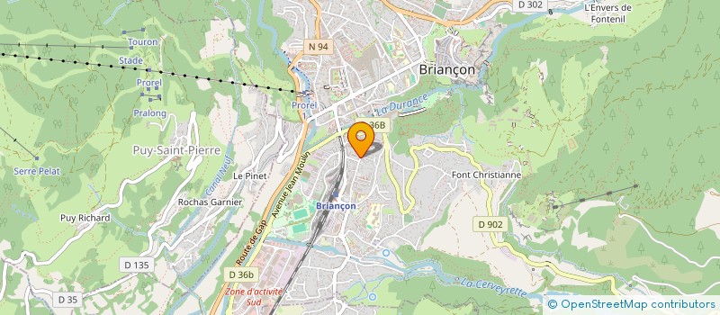 localisation de l'entreprise BONNAFFOUX/POGNANT à BRIANCON