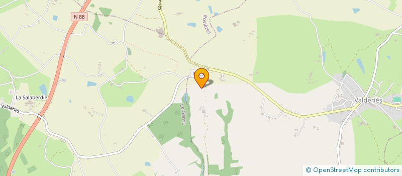 localisation de l'entreprise BONNAFOUS ET FILS  VALDERIES