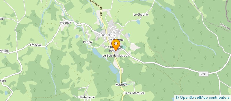 localisation de l'entreprise BONNAGRI à DONTREIX
