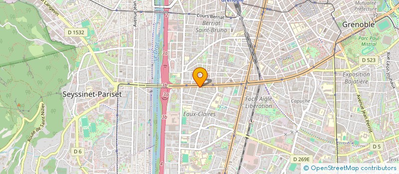 localisation de l'entreprise BONNAIRE NICOLAS ET SY SOKHNA  GRENOBLE