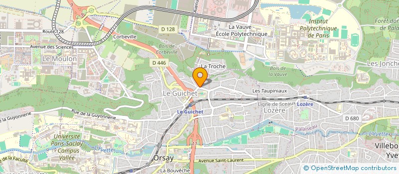 localisation de l'entreprise BONNAKACHE à ORSAY