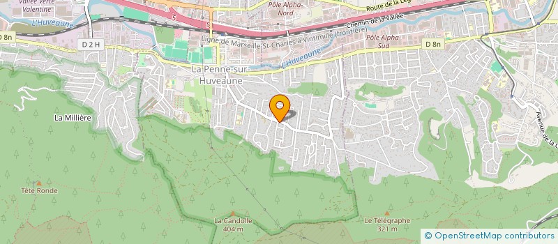 localisation de l'entreprise BONNALLIANCE  LA PENNE-SUR-HUVEAUNE