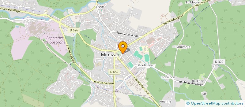 localisation de l'entreprise BONNAN ET CHAHON ET GOGNI  MIMIZAN