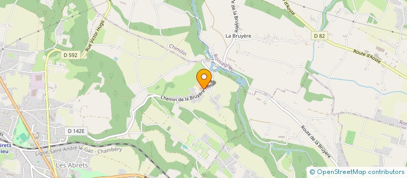 localisation de l'entreprise BONNARD ET FILS  LES ABRETS EN DAUPHINE