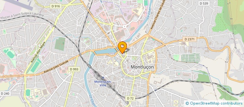 localisation de l'entreprise BONNARD LANOE à MONTLUCON