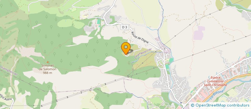 localisation de l'entreprise BONNARD TERRASSEMENT PROVENCE  CHAMPTERCIER