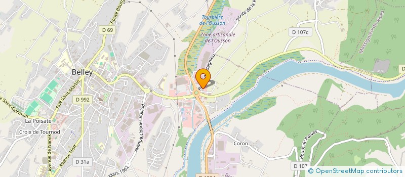 localisation de l'entreprise BONNARD YVAN  BELLEY