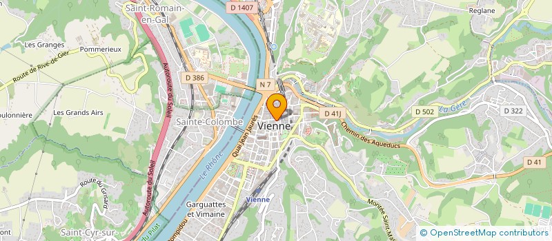 localisation de l'entreprise BONNARDEL à VIENNE