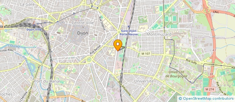localisation de l'entreprise BONNARET & MIGNEROT à DIJON