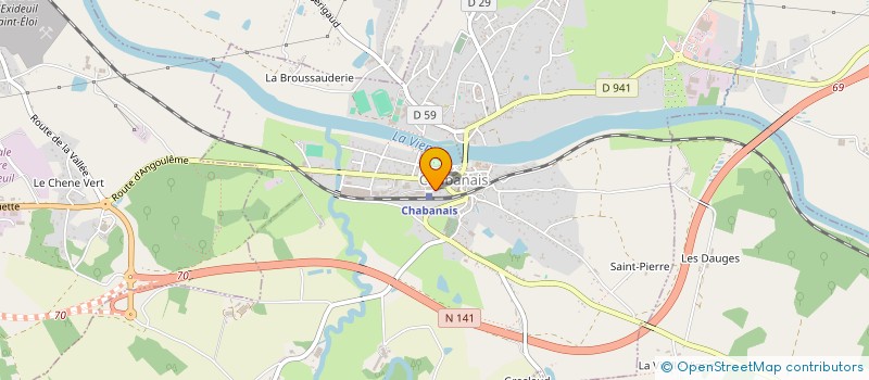 localisation de l'entreprise BONNAT CELLE CREMOUX à CHABANAIS