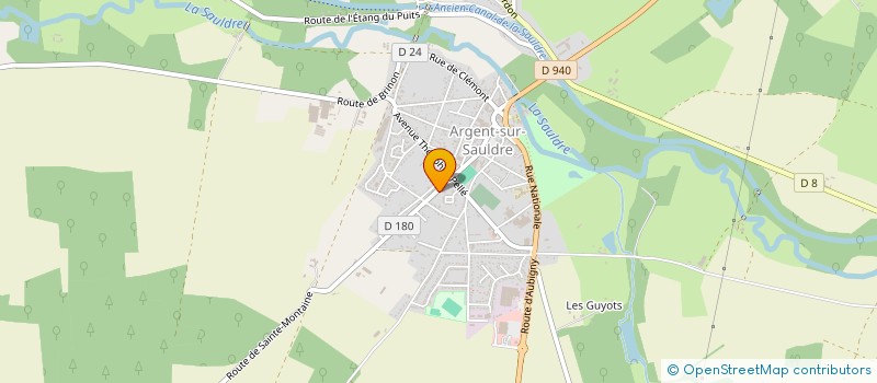 localisation de l'entreprise BONNAUD  ARGENT-SUR-SAULDRE