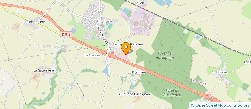 localisation de l'entreprise BONNAUD CSPZ  FOUGERE