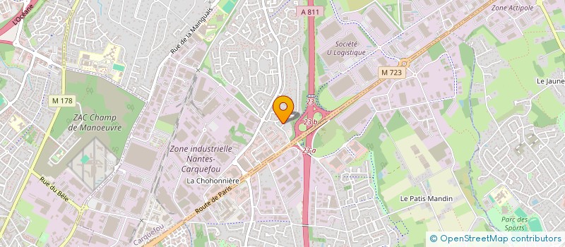 localisation de l'entreprise BONNAUD-MARTIN  CARQUEFOU