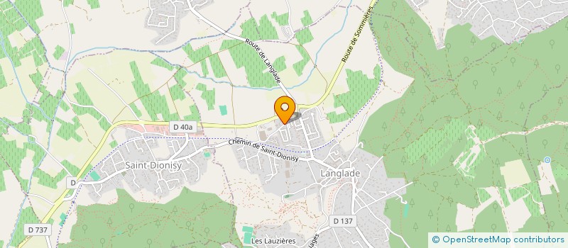 localisation de l'entreprise BONNAVE NEGOCE  LANGLADE