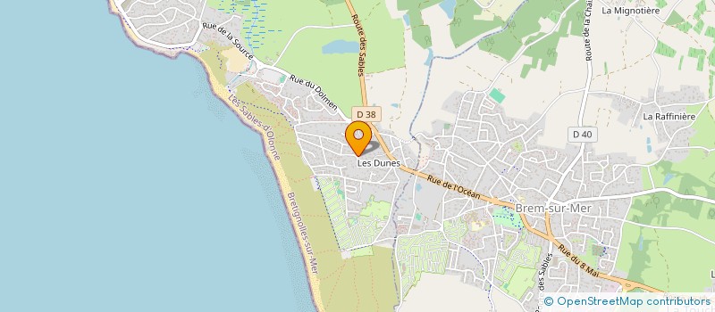 localisation de l'entreprise BONNE ARRIVEE  BRETIGNOLLES-SUR-MER