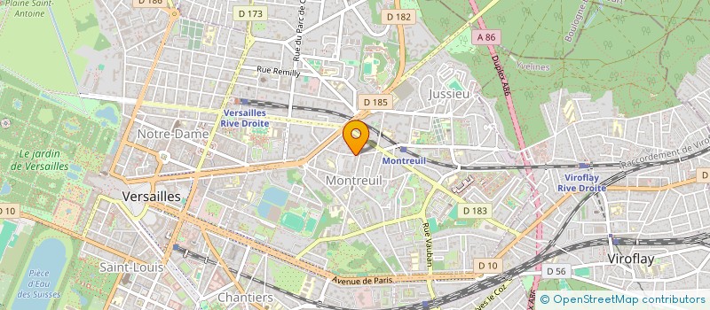 localisation de l'entreprise BONNE AVENTURE à VERSAILLES