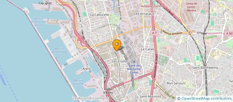 localisation de l'entreprise BONNE AVENTURE à MARSEILLE