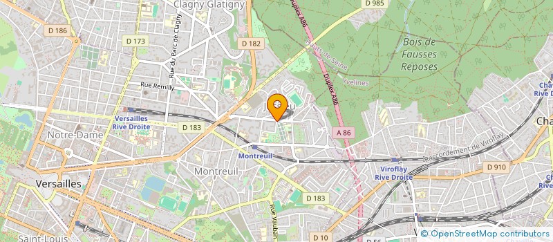 localisation de l'entreprise BONNE AVENTURE SPORTS ET LOISIRS à VERSAILLES