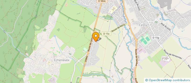 localisation de l'entreprise BONNE-DE LOES  ECHENEVEX