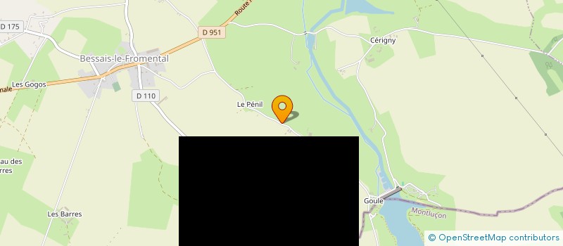 localisation de l'entreprise BONNE EAU  BESSAIS-LE-FROMENTAL