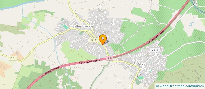 localisation de l'entreprise BONNE ENTENTE SALLOISE  SALLES-D'AUDE