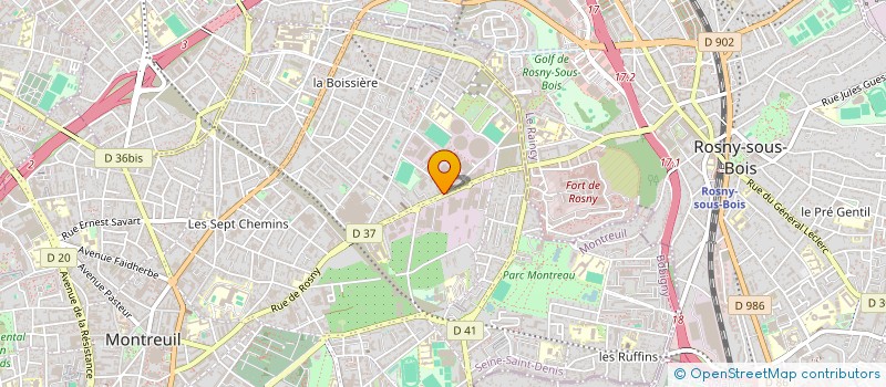 localisation de l'entreprise BONNE EPOQUE à MONTREUIL