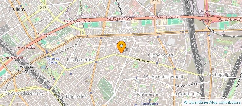 localisation de l'entreprise BONNE FEMME à CLICHY