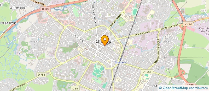 localisation de l'entreprise BONNE FONTAINE à CHALLANS