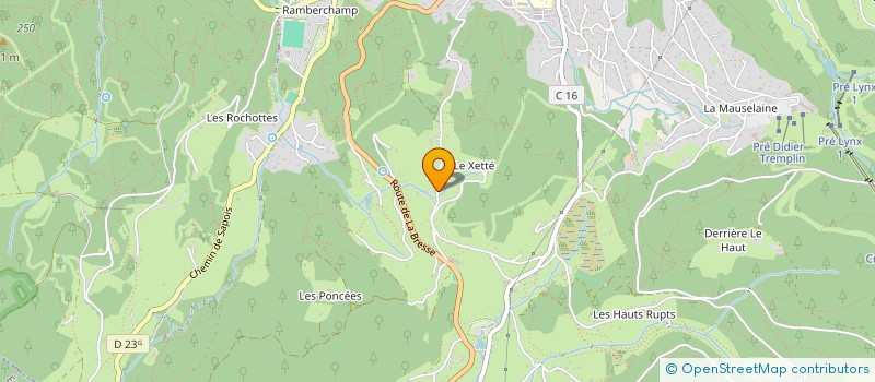 localisation de l'entreprise BONNE-GUETTIER  GERARDMER